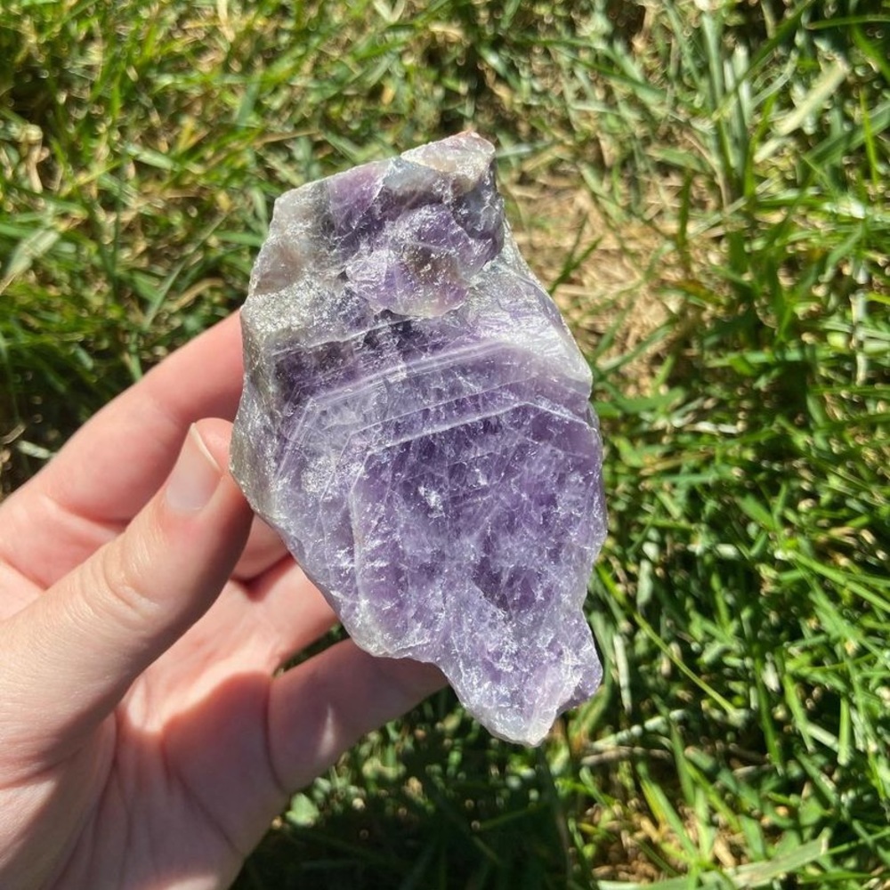 Rough/raw chevron amethyst crystal
